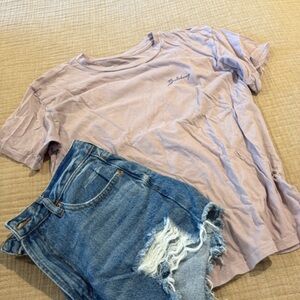 Billabong Lavender Short Sleeve Tee